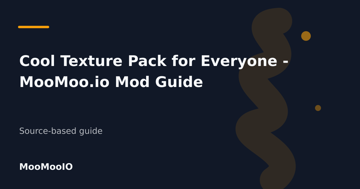 Editorial cover for Cool Texture Pack for Everyone - MooMoo.io Mod Guide