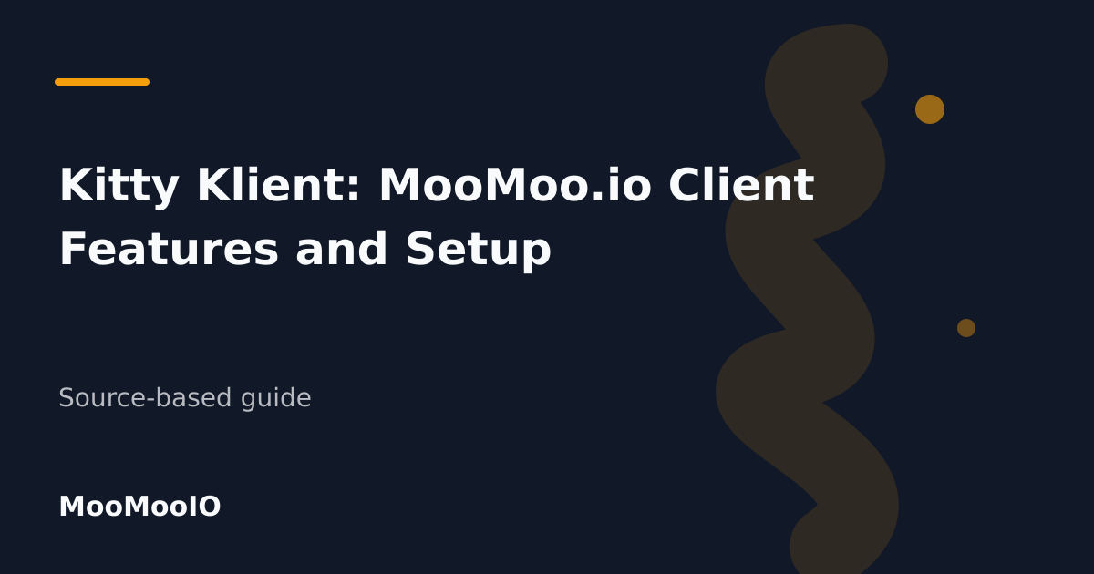 Editorial cover for Kitty Klient: MooMoo.io Client Features and Setup