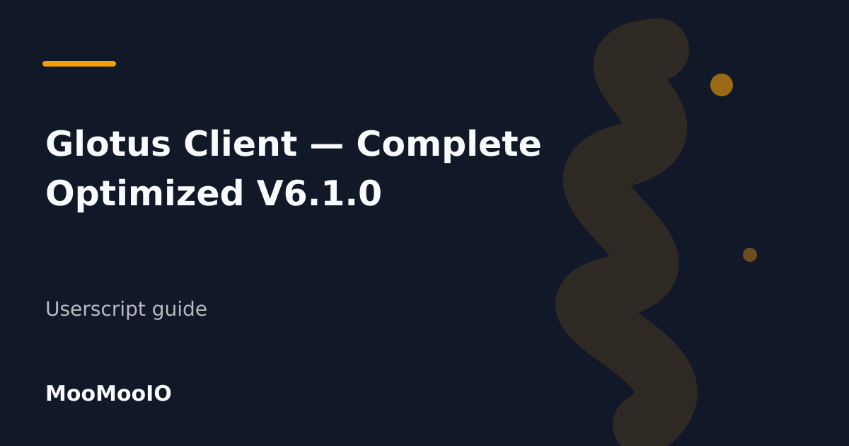Editorial cover for Glotus Client — Complete Optimized V6.1.0