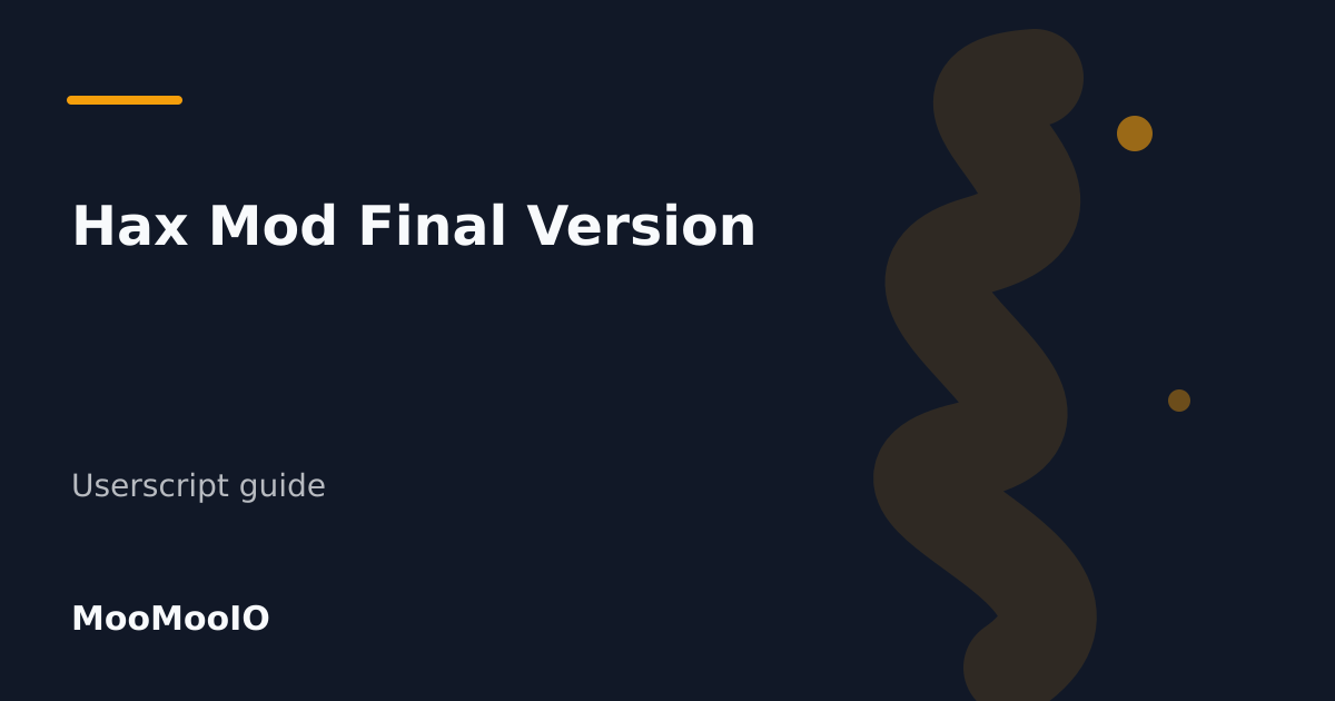 Editorial cover for Hax Mod Final Version