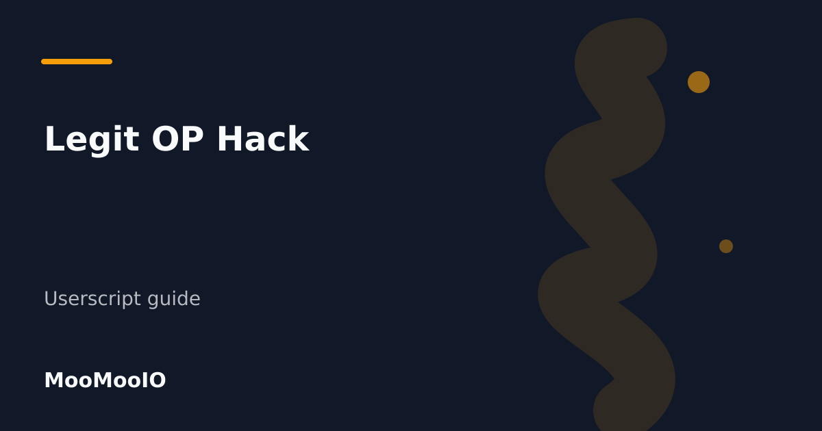 Editorial cover for Legit OP Hack