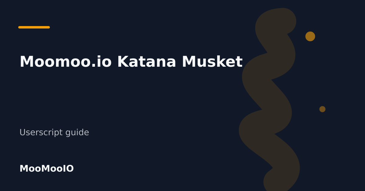 Editorial cover for Moomoo.io Katana Musket