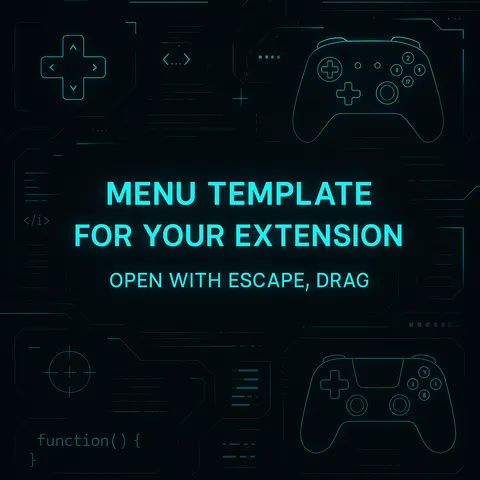 Menu Template for Your Script | Open with Escape, Drag
