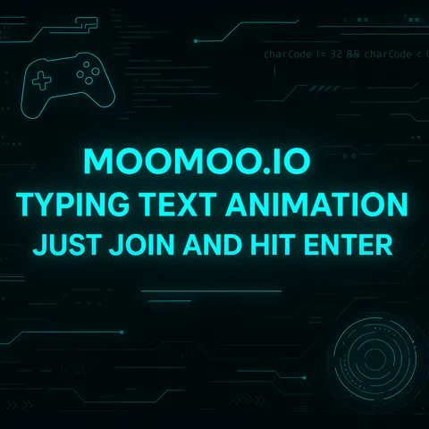 Moomoo.io Typing Text Animation | Just Join and Hit Enter